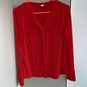 Coral blouse